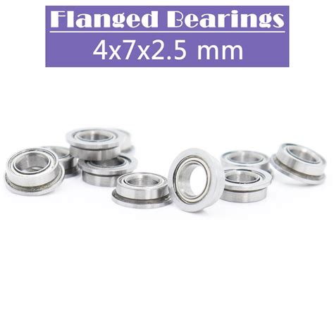 Mf Zz Flange Bearing Mm Pcs Miniature Flanged Mf Z Zz