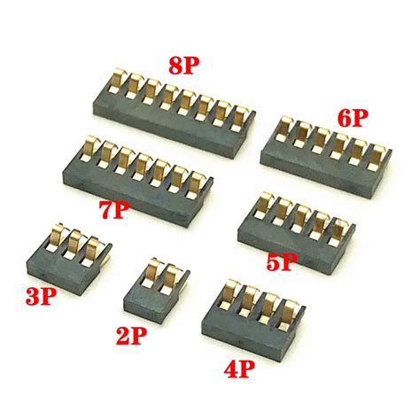 10pcs Smt Spring Battery Connector 20 Mm Pitch 2 3 4 5 6 7 8 Pin Male