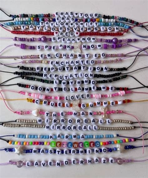 eras tour handmade bracelets nel 2024