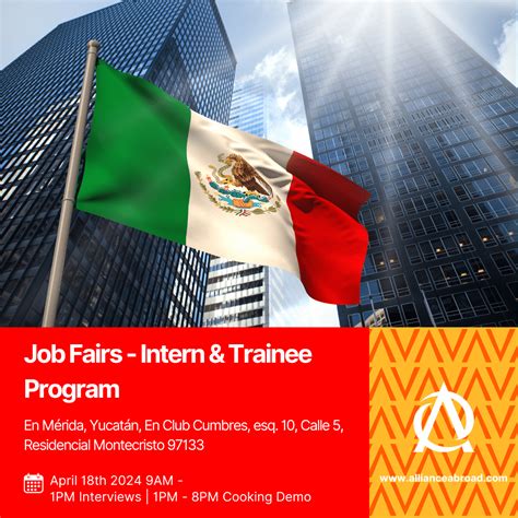 Job Fairs Intern And Trainee Program Mexico • Alliance Abroad