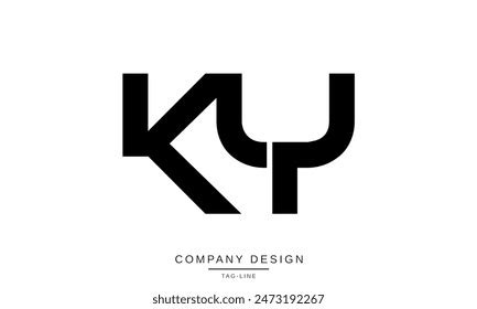 Ky Yk Abstract Letters Logo Monogram Stock Vector Royalty Free