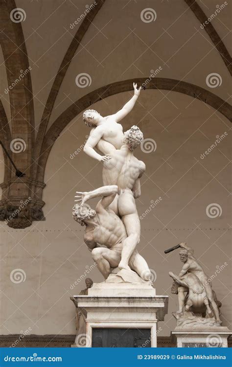 The Of The Sabine And Hercules And Nessus Sculptures Royalty Free Stock