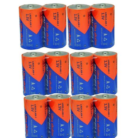 12 Pack D Cell 15v Lr20 Alkaline Battery Mx1300 Mn 1300