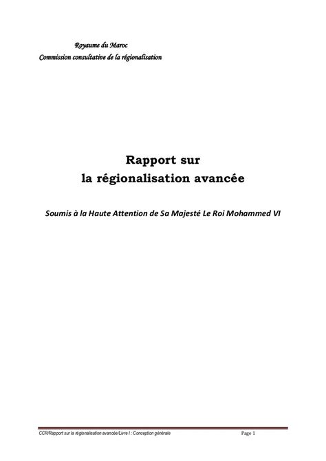 R Gionalisation Avanc E Et D Veloppement Conomique Et Social