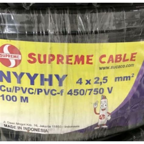 Jual Kabel Supreme Nyyhy X Serabut Hitam Meteran Shopee Indonesia