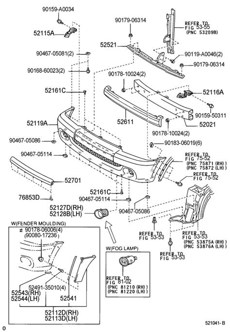 Toyota Tundra Front Bumper Diagram