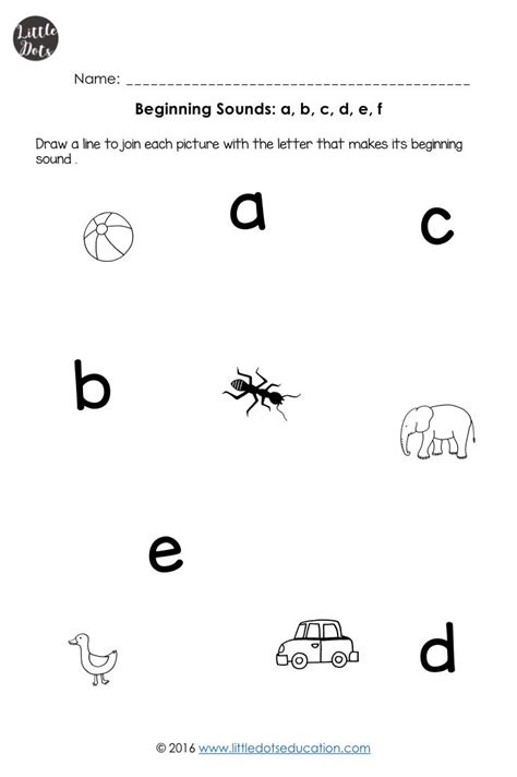 Beginning Sounds Worksheets And Activities