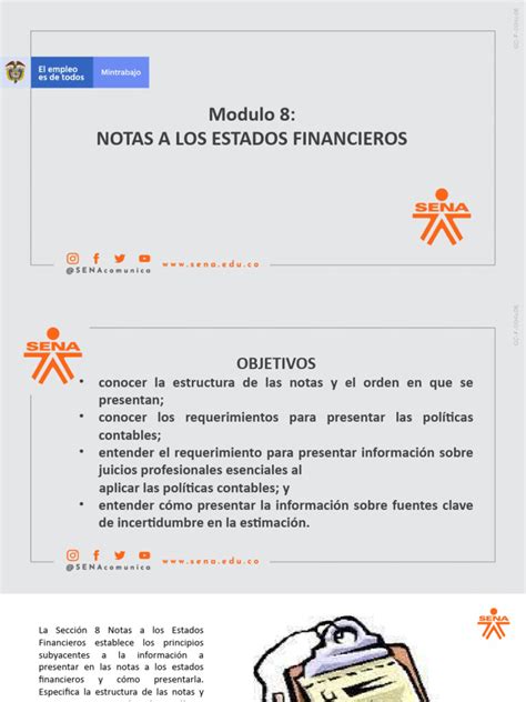 Notas A Los Estados Financieros Presentacion Heydy Camacho Descargar