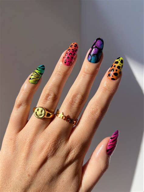 Lisa Frank Nails Nail Colors Nail Designs Gel Nails