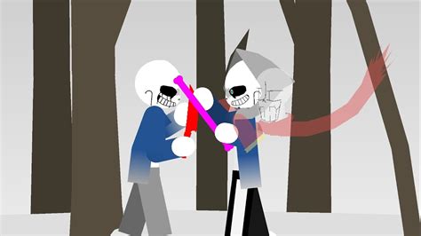 Dust Sans Vs Killer Sans Sticknodes Animation Youtube