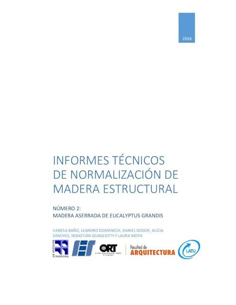 Pdf Informes T Cnicos De Normalizaci N De Madera Este Documento