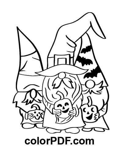 Halloween Dwergen Tekening Kleurplaten En Boeken In PDF