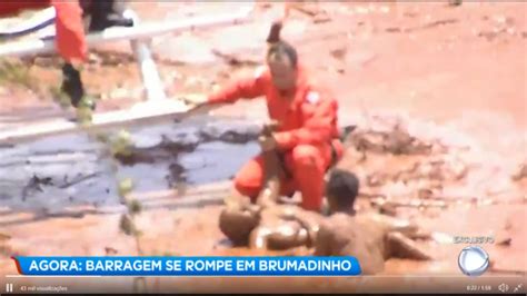 Video Mulher é Resgatada Da Lama Em Brumadinho Após O Rompimento Da Barragem Da Vale