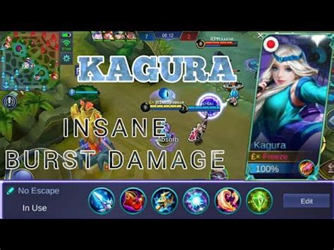 Mobile Legend Insane Burst Damage Kagura Build Op Build Youtube