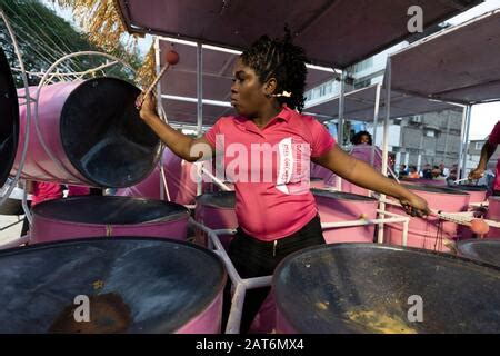 Steelpan Competition Port Of Spain Trinidad And Tobago Stock Photo