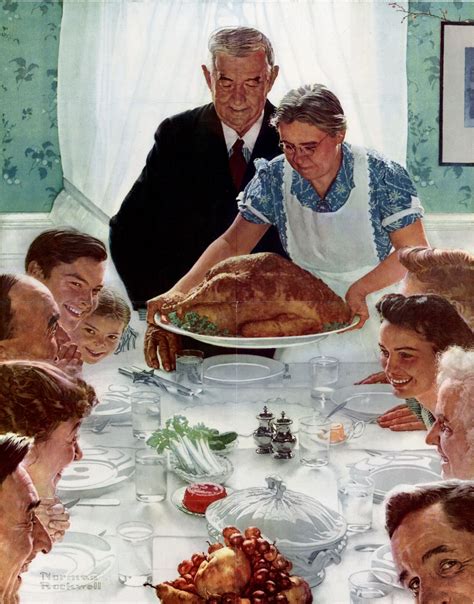 Norman Rockwell Thanksgiving Painting