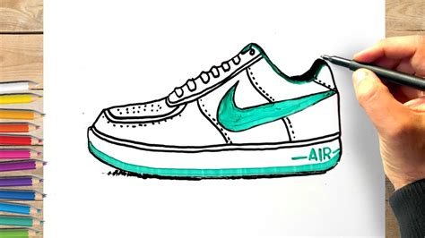 Comment Dessiner Une Chaussure Nike Dessin Air Force One Facile