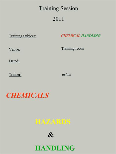 Chemical Handling | PDF | Dangerous Goods | Safety