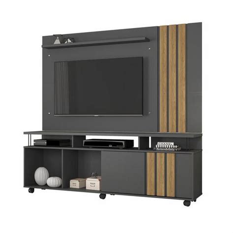 Conjunto Painel E Rack Atraente Para Tv Até 75 Polegadas Jcm Movelaria