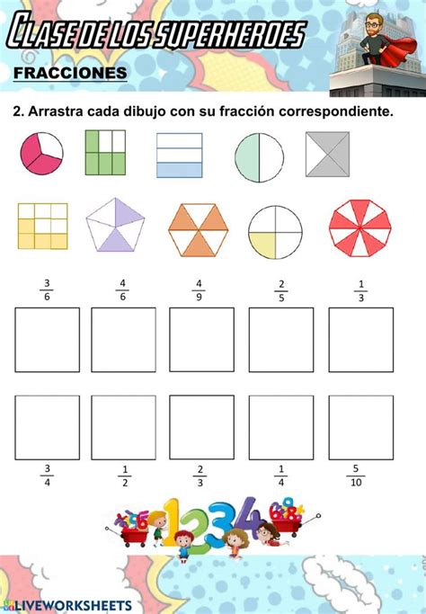 Fracciones Ficha Interactiva Y Descargable Puedes Hacer Los Ejercicios