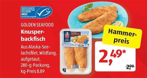 Golden Seafood Knusper Backfisch Angebot bei ALDI SÜD 1Prospekte de