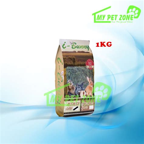 I Bunny Alfalfa Hay For Rabbit Small Animal Food Diet 1kg Shopee Malaysia