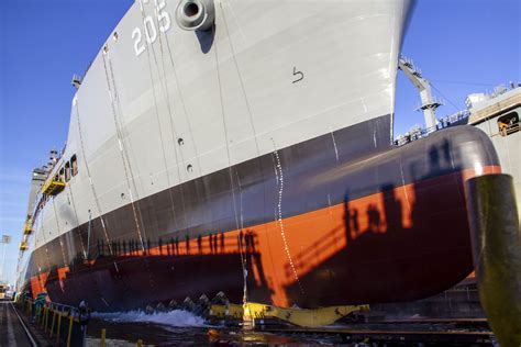 General Dynamics Nassco Launches First Ship In The T Ao Fleet Oiler