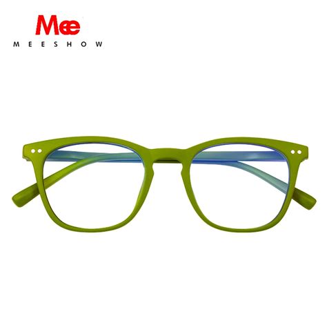 Meeshow Brand Blue Light Stylish Reading Glasses Square Men Women Eye