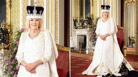 King Charles, Queen Camilla seen in first official coronation portraits ...