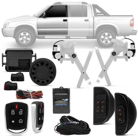 Kit Vidro El Trico S Blazer A Portas Dianteiras Alarme