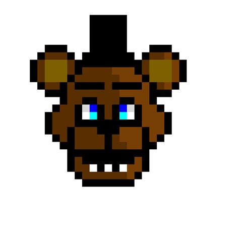 Freddy fazbear pixel art