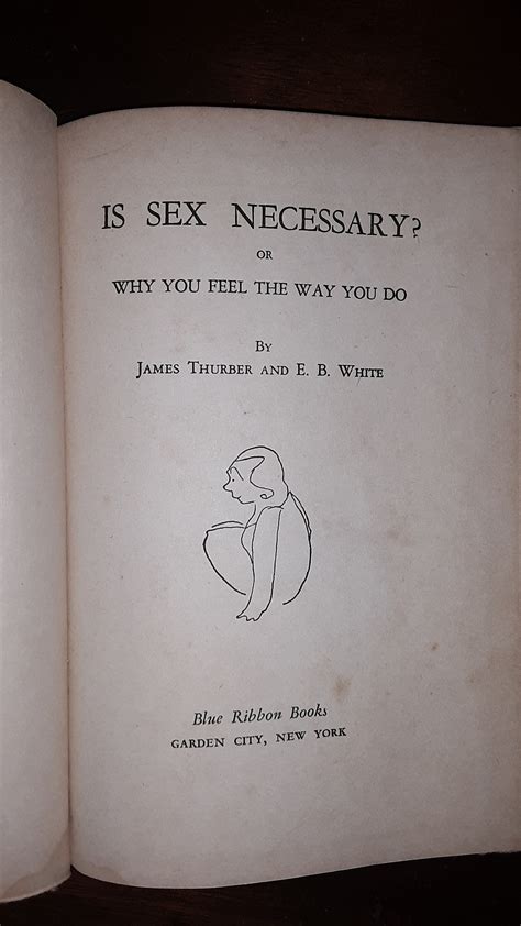 Is Sex Necessary By James Thurber And E B White Etsy