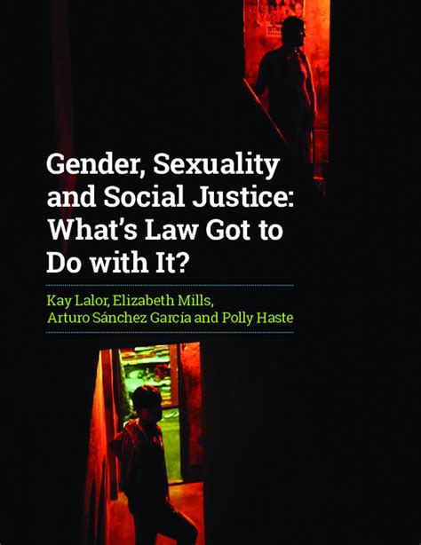 Pdf Gender Sexuality And Social Justice Whats Law Got To Do With