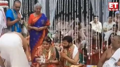 WATCH! Nirmala Sitharaman's Daughter Parakala Vangmayi Marries Pratik ...