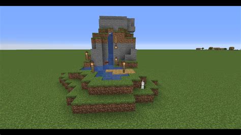 How To Make Simple And Amazing Waterfall In Minecraft Simple