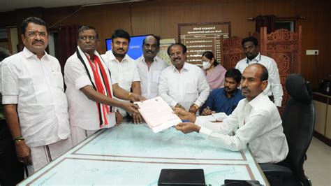 Erode East Bypoll AIADMK Candidate K S Thennarasu Files Nomination