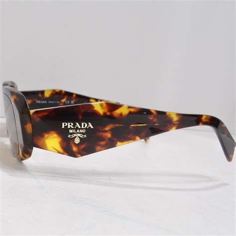 Prada Eyewear Tortoise Shell Square Frame Sunglasses For Sale At 1stDibs