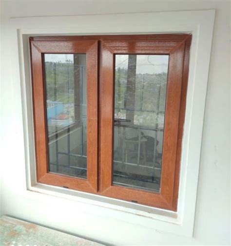 White Mm Wooden Finish Upvc Openable Window At Rs Sq Ft In Erode