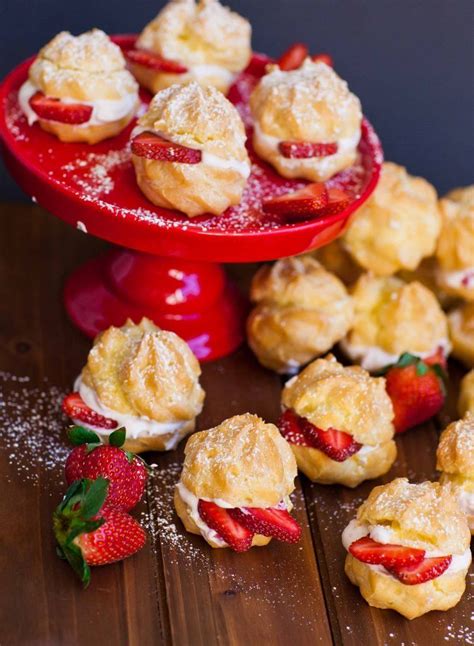 Easy Strawberry Cream Puffs Recipe Video Artofit