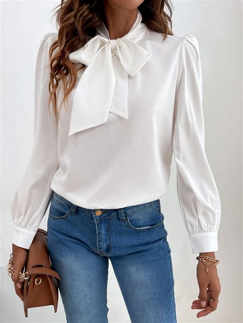 Shein Frenchy Camicetta Monocolore Con Collo Quadrato Chiffon Shein