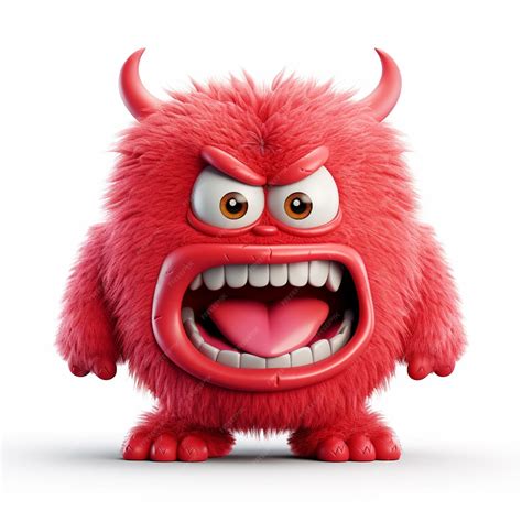 Premium AI Image | monster in anger with horns