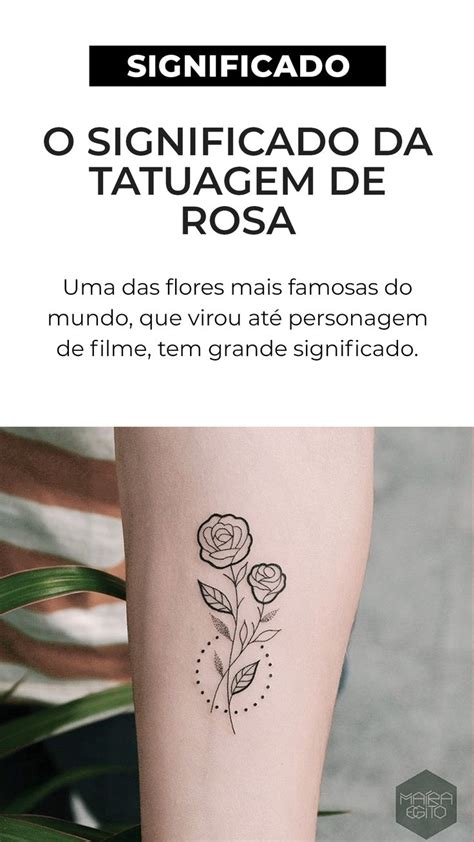 Significado Da Tatuagem De Rosa E Muitas Inspira Es Blog Tattoo Me