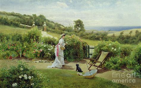 In The Garden Painting By Thomas James Lloyd Fine Art America