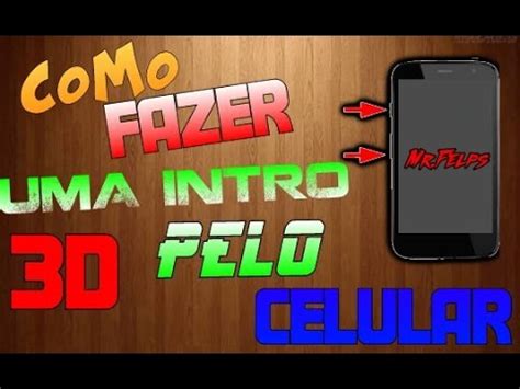 COMO FAZER UMA INTRO 3D PELO CELULAR Estilo Cinema 4D YouTube