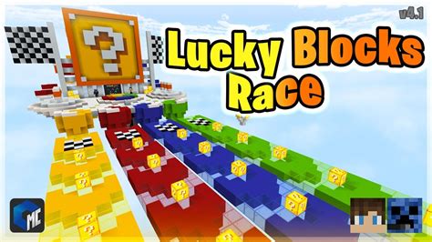 Lucky Blocks Race Trailer Mapa Minigame Minecraft Bedrock Edition