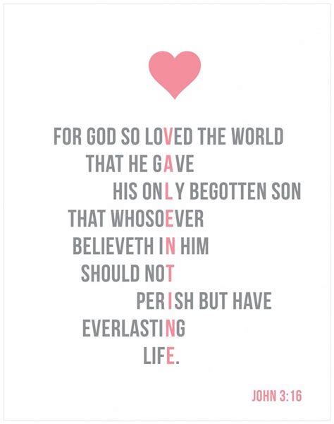 For God So Loved The World Valentine Free Printable