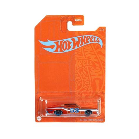 Mattel Hot Wheels Orange And Blue 69 Ford Torino Talladega