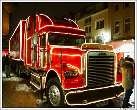 Coca Cola Truck 2010 Und Bensberg Wünschen Frohe Weihnachtszeit Foto