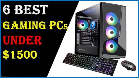 Top 6 Best Prebuilt Gaming PCs Of 2023 Under 1 500 Best Gaming PCs