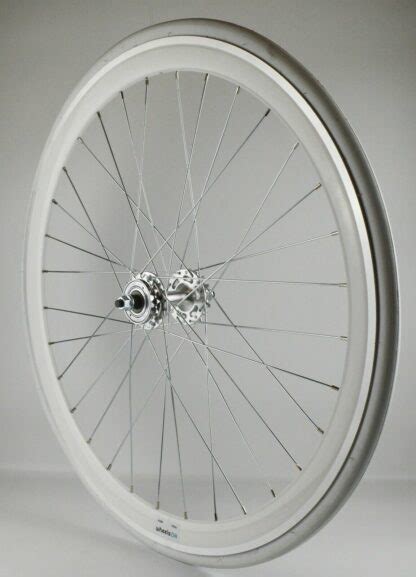 C Fixie Fixed Single Speed Rear Wheel Flip Flop T White Rim And